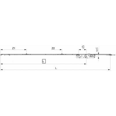 MACO Zámek pro balkónové dveře B-TV MM DM35 2iS fix L=1347 – Hledejceny.cz