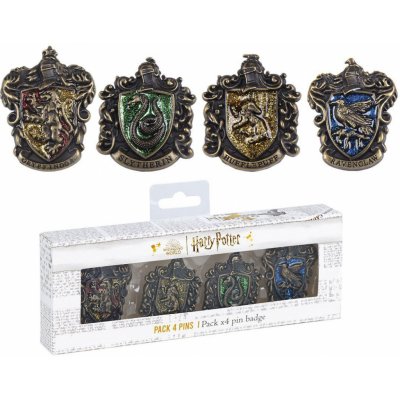 Sada Odznaků Harry Potter - Erby kolejí 4 ks – Zboží Mobilmania