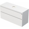 Koupelnový nábytek Emmy Design MATY DESK 100 cm bílá mat se dvěma zásuvkami pro UM na desku (A3416)