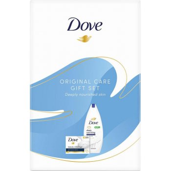 Dove Original sprchový gel Deeply Nourishing 250 ml + mýdlo Original 90 g dárková sada