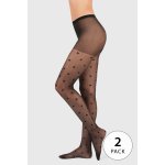 Evona 2PACK Punčochové kalhoty Elise 20 DEN černá – Zboží Dáma