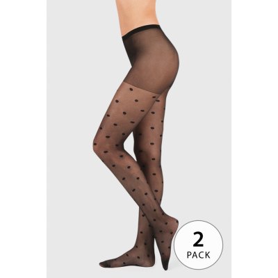 Evona 2PACK Punčochové kalhoty Elise 20 DEN černá – Zboží Dáma