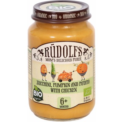 Rudolfs BIO cuketa dýně brambor s kuřecím masem 190 g – Zboží Dáma
