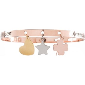 We Positive Kovový náramek Friends Charms FR013 Rose Gold