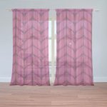 Sablio Záclony Pletení ve fuchsiové barvě: 2ks 150x250cm – Hledejceny.cz