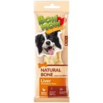 Mira Mar Bow Wow Naturální kost s drůbežími játry a jukou 1 ks 24 g – Hledejceny.cz