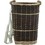 vidaXL Nůše na dřevo s popruhy 44,5 x 37 x 50 cm přírodní vrba – Zboží Dáma