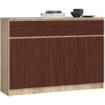 Ak furniture Karolína 140 cm 3 skříňky a 3 šuplíky – Zboží Dáma