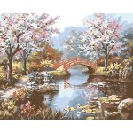 ZUTY Malování podle čísel JAPONSKÁ ZAHRADA 40 x 50 cm – Zboží Dáma