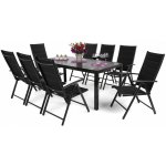 Home&Garden Zahradní sestava Ibiza 185 cm Black / Black 8+1 – Sleviste.cz