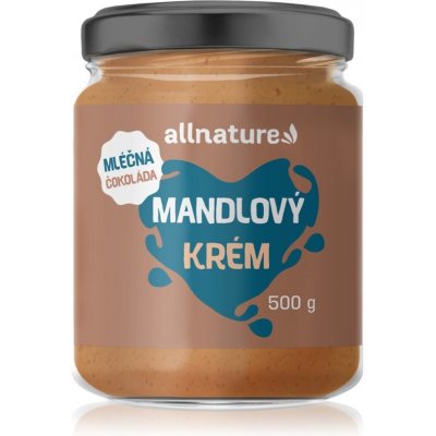 Allnature Mandlový krém s mléčnou čokoládou 500 g – Zboží Mobilmania