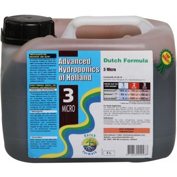 Advanced Hydroponics Dutch formula Micro 5 l