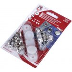 Prima-obchod Kovové druky Ø15 mm barevný lak černá 1karta – Zboží Dáma