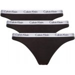 Calvin Klein 3 PACK tanga QD3587E001 černá – Zboží Dáma