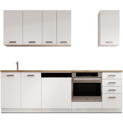 ADRK Kuchyňská sestava BUBBLE 240 cm W bílá – Zboží Dáma