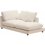 Kave Home Gala 193 cm pravá béžová čalouněná – Zboží Mobilmania