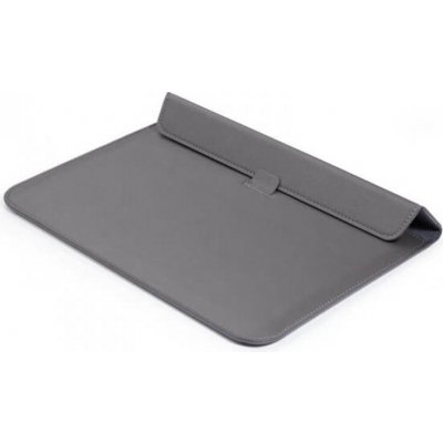 SES 2v1 Pouzdro s magnetem a stojánkem z ekokůže pro Apple MacBook Air 15,3" (2023, M2) - šedé 12856 – Zboží Mobilmania