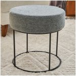 Asir Taburet JAVI pr. 40 cm šedá 825BLC2384 – Zboží Dáma