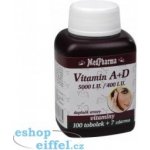 MedPharma Vitamin A + D 5000 I.U./400 I.U. 107 tablet – Hledejceny.cz