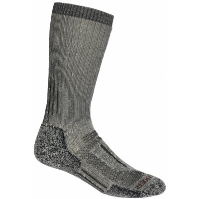 Icebreaker pánské ponožky Mens Mountaineer Mid Calf Jet Heather/Espresso – Zboží Mobilmania