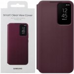 Samsung Clear View Cover Galaxy S22 Burgundy EF-ZS901CEEGEE – Zboží Mobilmania