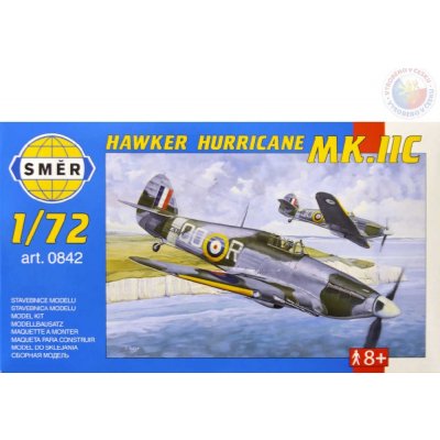 Směr Model letadlo Hawker Hurricane MK IIC stavebnice letadla 1:72