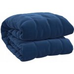 vidaXL Zátěžová deka modrá 10 kg textil 140x200 – Sleviste.cz