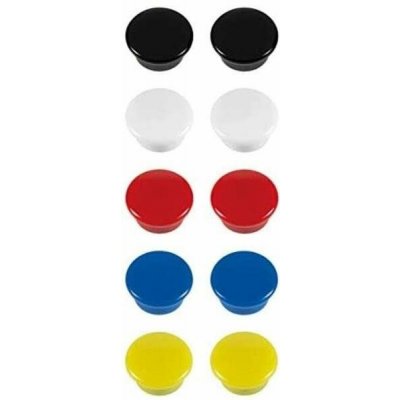 Magnet 24 mm mix barev balení 10 ks – Zboží Mobilmania