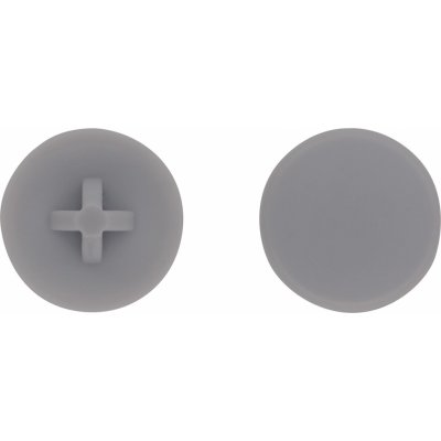 Plastová krytka na šrouby/vruty TX30 tmavě šedá pr. 16 mm, 30 ks – Hledejceny.cz