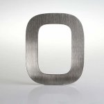 Domovní číslo popisné Nerez EUROMODE - č. 0 – Zboží Mobilmania