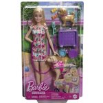Mattel Barbie panenka a pejsek s invalidním vozíčkem – Zboží Mobilmania
