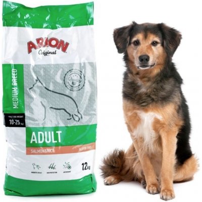 Arion Dog Original Adult Medium Salmon Rice 12 kg – Zboží Mobilmania