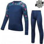 Sensor Merino Impress dětský set deep blue/floral – Sleviste.cz