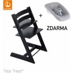 Stokke Tripp Trapp Black + novorozenecký set – Hledejceny.cz