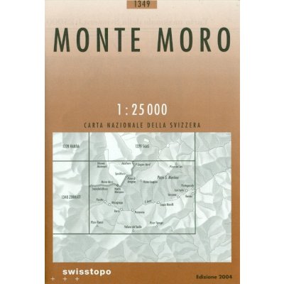 mapa Monte Moro 1:25 t.