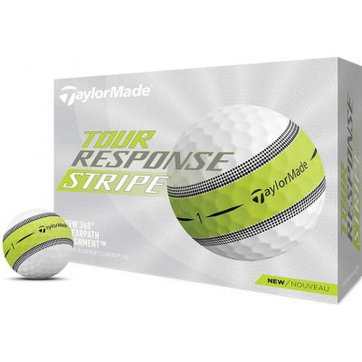 TaylorMade balls Tour Response 22 3-plášťový 3 ks - STRIPE – Zbozi.Blesk.cz