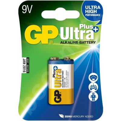 GP Ultra Plus Alkaline 9V 1ks 1017511000 – Zbozi.Blesk.cz