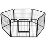 Springos Skladací ohrádka pro psa výběh pro štěnata 147 x 60 cm PA1003 – Zboží Dáma