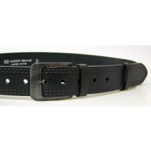 Penny belts pánský kožený opasek 60012- 02-2-60 černý