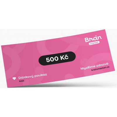 BrainMax Dárková elektronická poukázka 500 Kč – Zboží Dáma