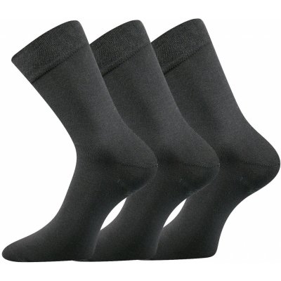 Lonka ponožky BIOBAN 3 páry Tmavě šedá