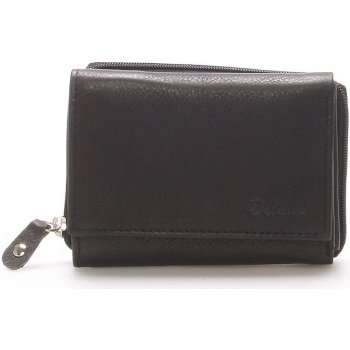 Kožená černá peněženka Delami 8230 černá