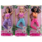 Barbie V pohybu Blondýnka ve fialovém topu GXF04 – Zboží Dáma