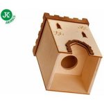 JK ANIMALS Dřevěný domek Hrad pro křečky 9 x 9 x 14 cm – Hledejceny.cz