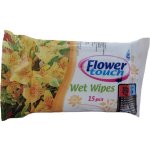 Flower touch Ubrousky vlhčené 15 ks – Hledejceny.cz