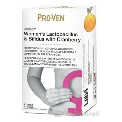 Pro-Ven Ženské Lactobacilus & Bifidus with Cranberry 30 kapslí – Hledejceny.cz