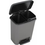 KIS Koš na odpad Compatta recycling 12 + 12 l šedý – Zboží Dáma