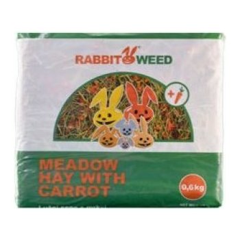 RabbitWeed Seno luční s mrkví 1,9 l 0,6 kg