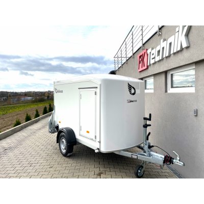 DEBON Skříňový přívěs C255®, composite, bílý, 1300 kg – Zboží Mobilmania