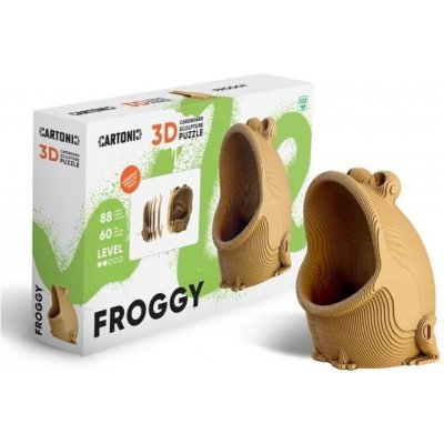 Cartonic 3D PUZZLE FROGGY, 88 ks – Zboží Dáma